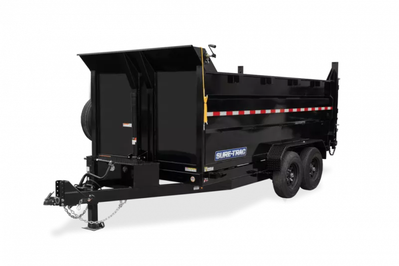 2026 Sure-Trac 7x12 14K 3 Foot Sides Dump Trailer 2029309