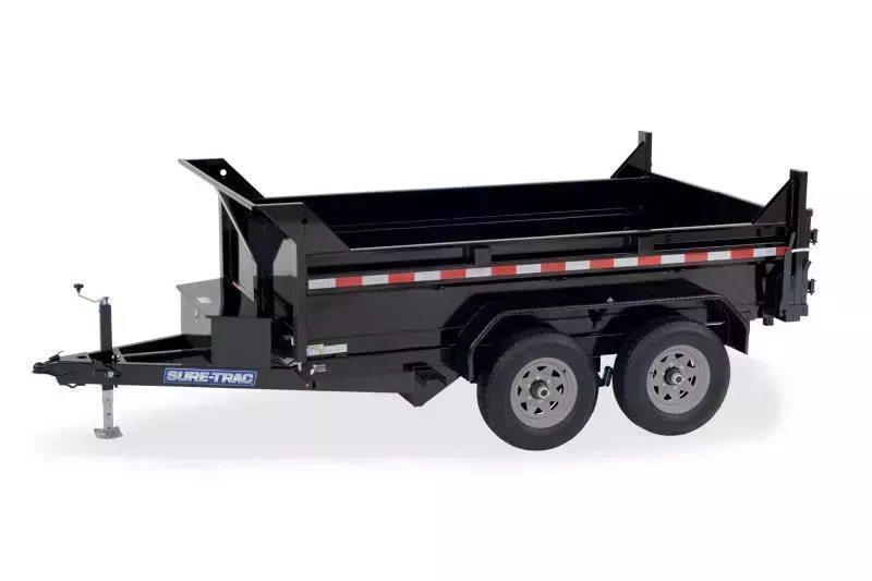 2026 Sure-Trac 6 x 10 SD Low Profile Dump Trailer  10K Single Ram 2029256