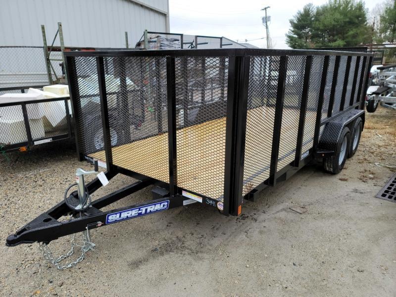2021 Sure-Trac 7x16 High Mesh Side Utility Trailer 2023325 2021 Sure-Trac 7x16 High Mesh Side Utility Trailer 2023325