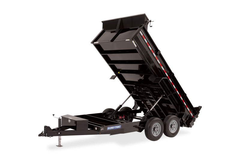 2022 Sure-Trac 82 IN x 16 HD Low Profile Dump Trailer 14K Dual Ram 2026239 2022 Sure-Trac 82 IN x 16 HD Low Profile Dump Trailer 14K Dual Ram 2026239