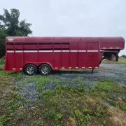 2012 Valley Trailers 4900 Four Horse Slant Combo Gooseneck Horse & Livestock