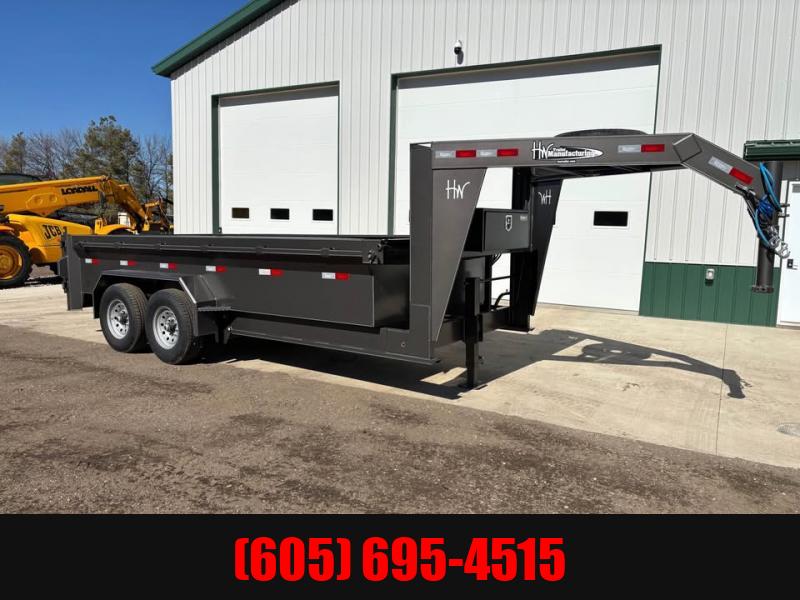 2025 H and W Trailers 16' GOOSENECK Dump Trailer 1742392126