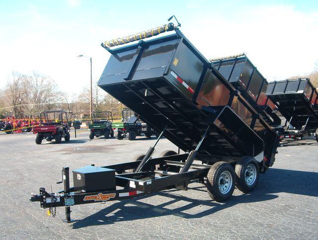 2022 Down 2 Earth Trailers 6' X 12' 10K Dump *24" High Sides (Tarp not included)* Ramps*Twin Cylinders* Dump Trailer OTLfsW