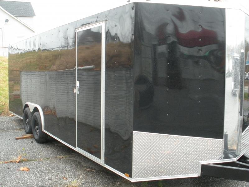 2022 Spartan 8.5' X 24' 10K Black w/Triple Tube Tongue and Thermo Ceiling Car / Racing Trailer