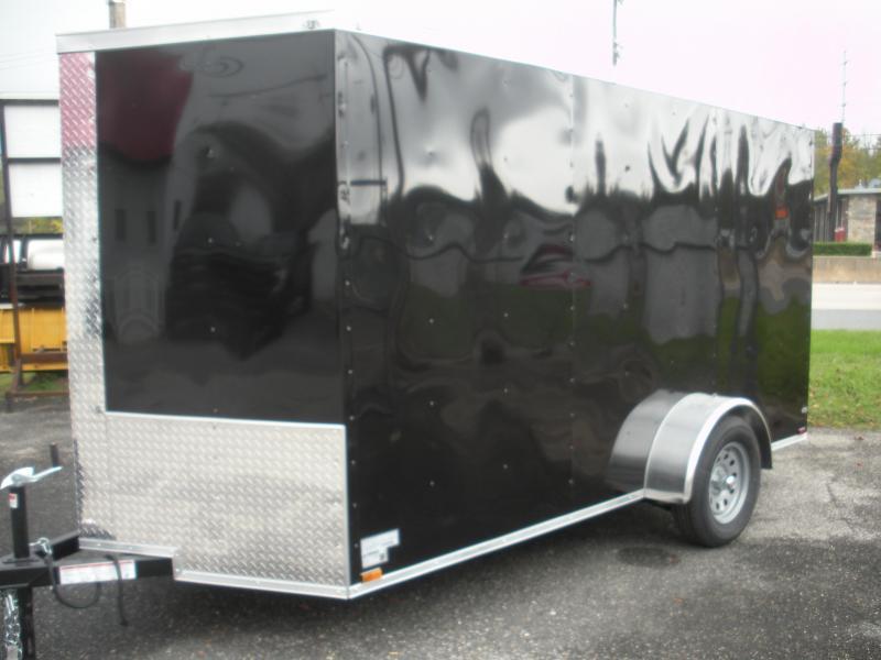 Black 2022 MCTL 6' X 12' *LED Lights*Ramp Door*Side Door*Enclosed Cargo Trailer YLSbPk