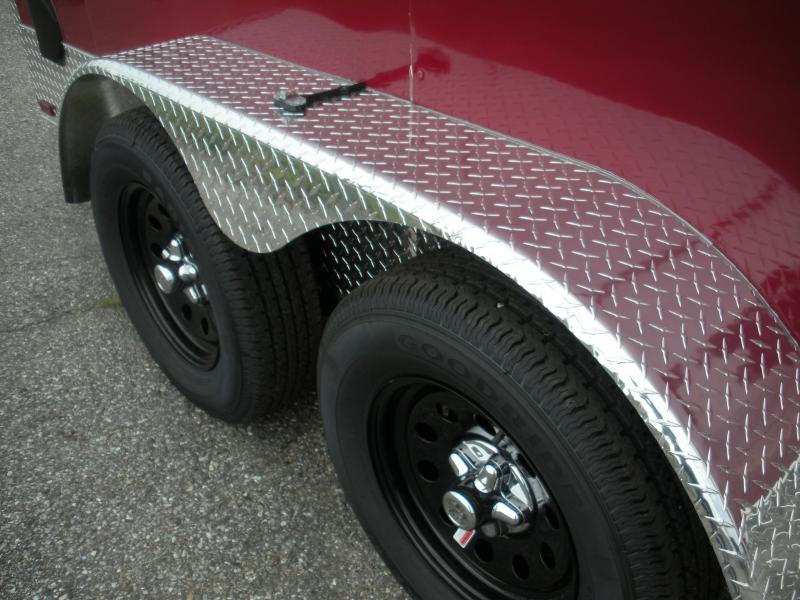 2021 Spartan 7' X 14' Burgundy.030 Metal12" Aluminum Tread Plate Sides