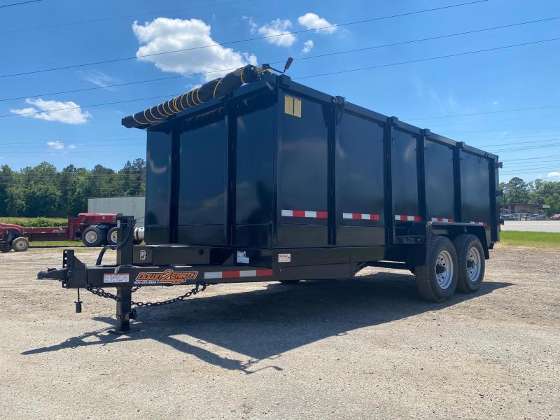 2022 Down 2 Earth Trailers 7' X 16' 14K Dump*48" High Sides* Ramps*Twin Cylinders* Dump Trailer BMMSwq