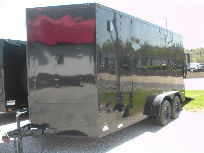 IN STOCK*7'x16'*7' Hght.*6 D Rings*.030 Metal*2022 Freedom Trailers Enclosed Cargo Trailer IN STOCK*7'x16'*7' Hght.*6 D Rings*.030 Metal*2022 Freedom Trailers Enclosed Cargo Trailer