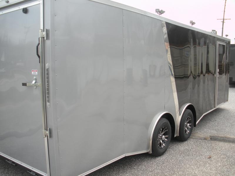 2020 Spartan 8.5' X 24' 10K Black & Silver w/ Slanted Chrome Trim Car