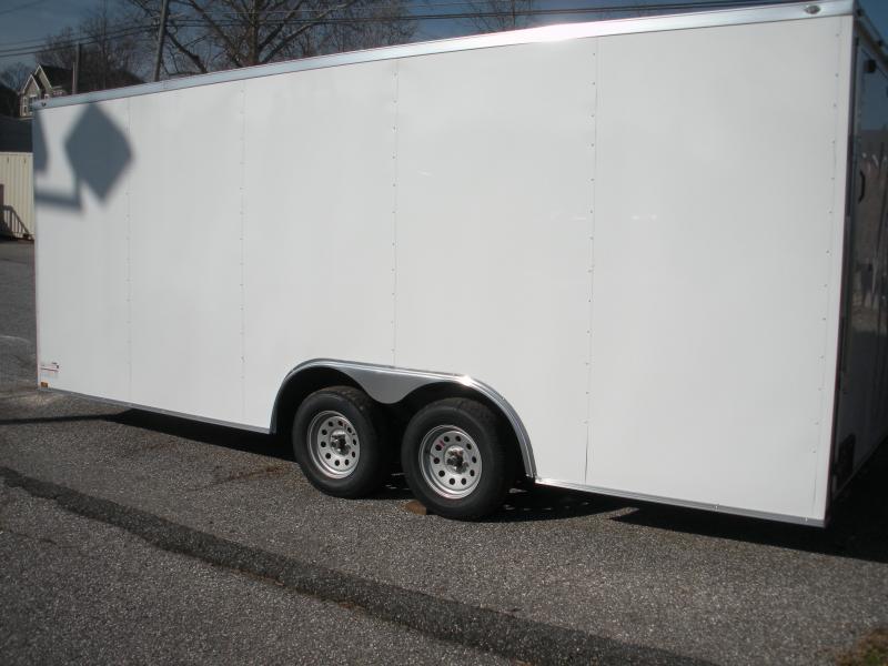 2022 Spartan 8.5' X 20' X 7' Height 7K White Semi-Screwless Car / Racing Trailer