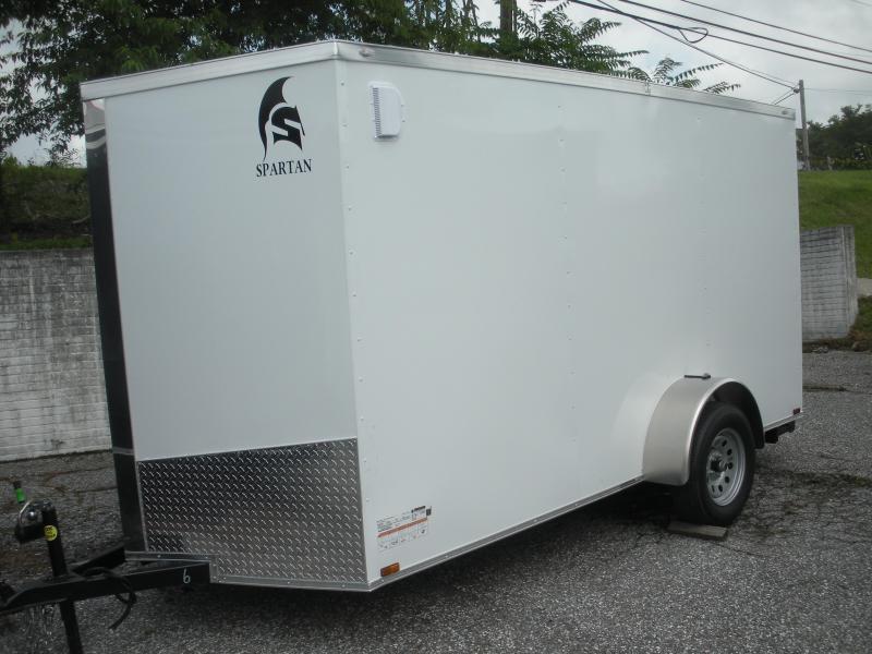 Spartan*4 D Rings*Stab Jacks**Semi-Screwless* 6' X 12' 3K  Enclosed Cargo Trailer