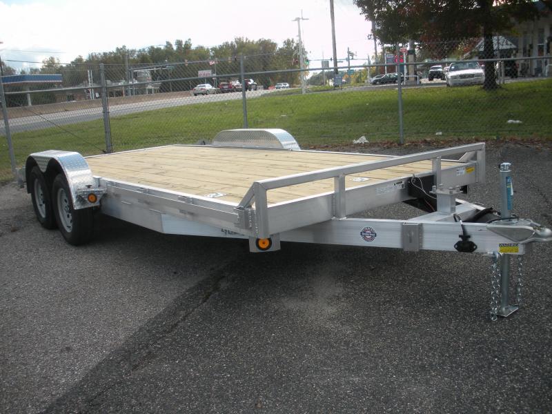 BLOW OUT! 2024 QSA 83" X 18' 10K Aluminum Open Car / Racing Trailer tPqex6ef13d3