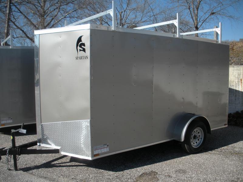 2021 Spartan 6' X 12' 3K Pewter *3 Ladder Racks* Aluminum Ladder* 4