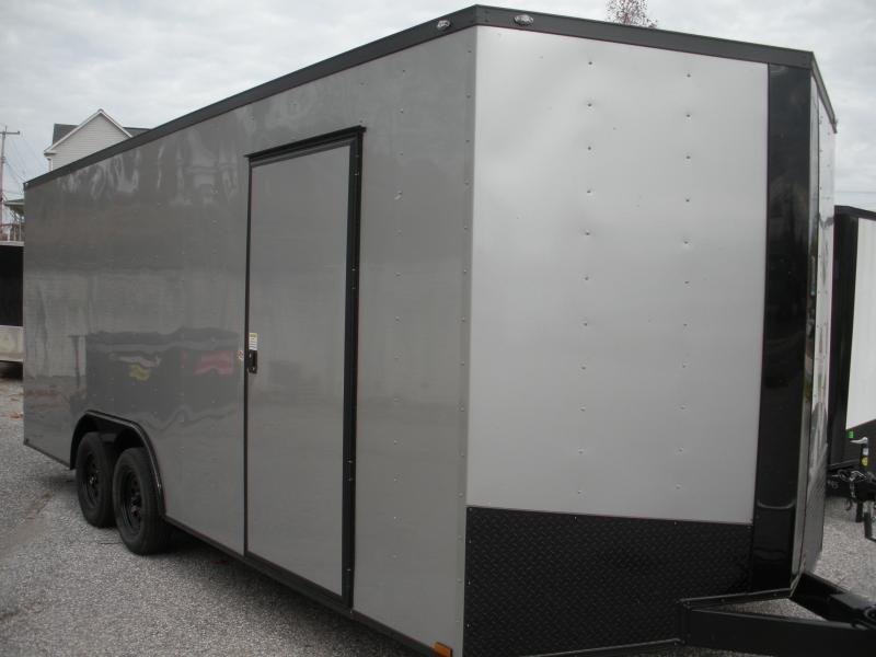 Spartan 8.5' X 20' X 7' Interior Height 7K Silver/ Black Trim Car / Racing Trailer