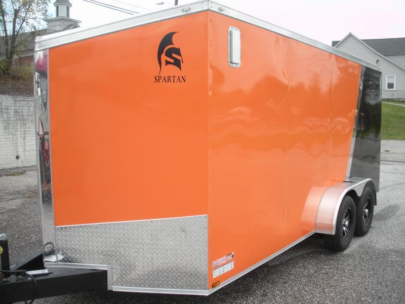 In Stock Now! 2021 Spartan 7' X 16' *030 Orange & Black*Spider Mag's*2 Way Alum Side Vents*Therma Ply Ceiling;6 D Rings*4' Striplight* Enclosed Cargo Trailer In Stock Now! 2021 Spartan 7' X 16' *030 Orange & Black*Spider Mag's*2 Way Alum Side Vents*Therma Ply Ceiling;6 D Rings*4' Striplight* Enclosed Cargo Trailer