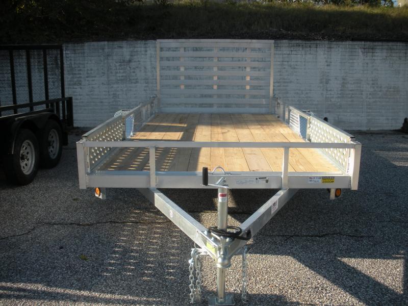 2021 Quality Steel and Aluminum 82" X 14' Utility Trailer with ATV Side