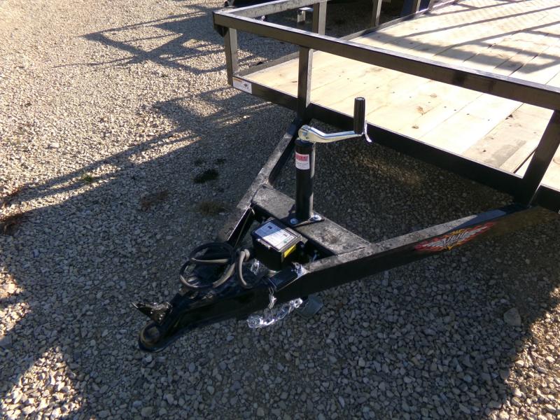 2025 H and H Trailer 82x14 Rail Side Utility Trailer 5K Brake (H8214RS