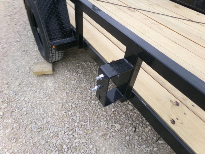 2025 H and H Trailer 76x10 Rail Side Utility Trailer 3K Idler (H7610RS