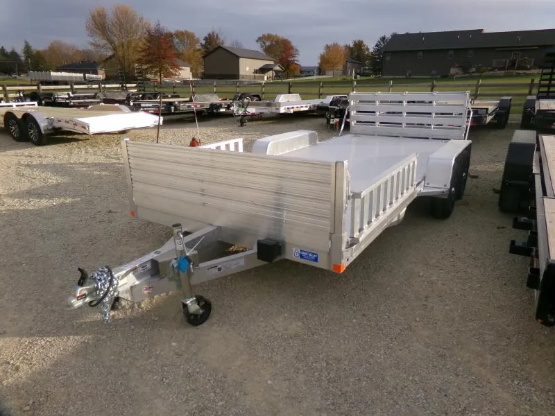 2026 Bear Track 81" x 192" Side Load Utility with Front Rock Guard, Side Load Ramps, and Bi-Fold Gate ATV Trailer