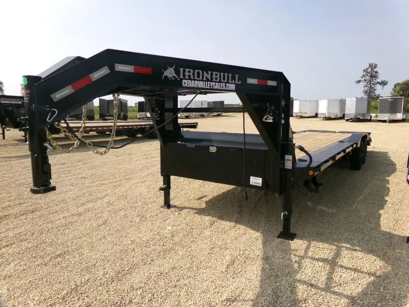2026 Iron Bull 102 x 30 (26+4) EHG Gooseneck Equipment with Rampage Ramps and 22 K GVWR Equipment Trailer