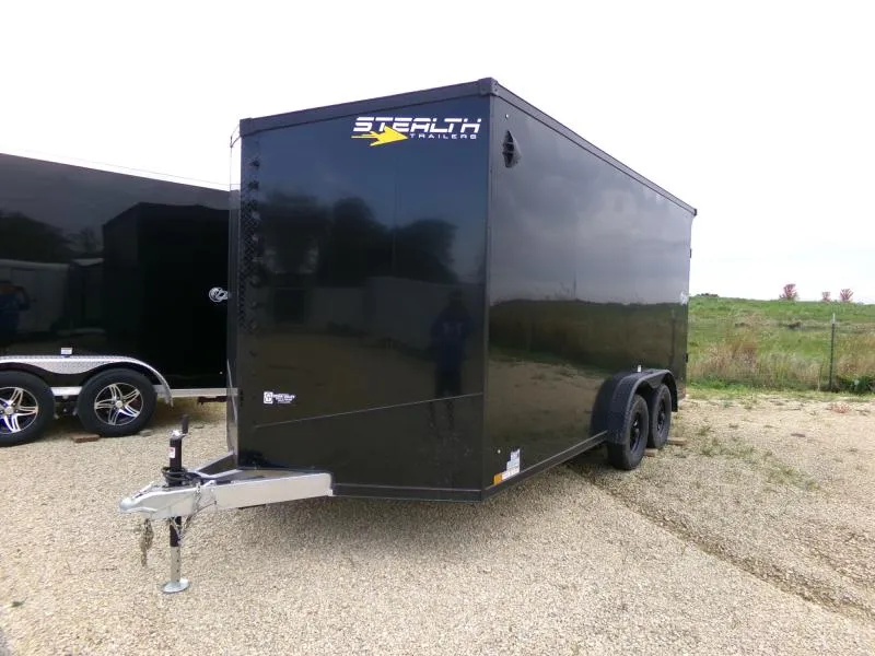 2026 Stealth Trailers 7.5' x 16' x 7' Cobra Enclosed Cargo, Rear Flare with Loading Lights, Rear Stabilizer Jacks, Blackout Package Cargo / Enclosed Trailer