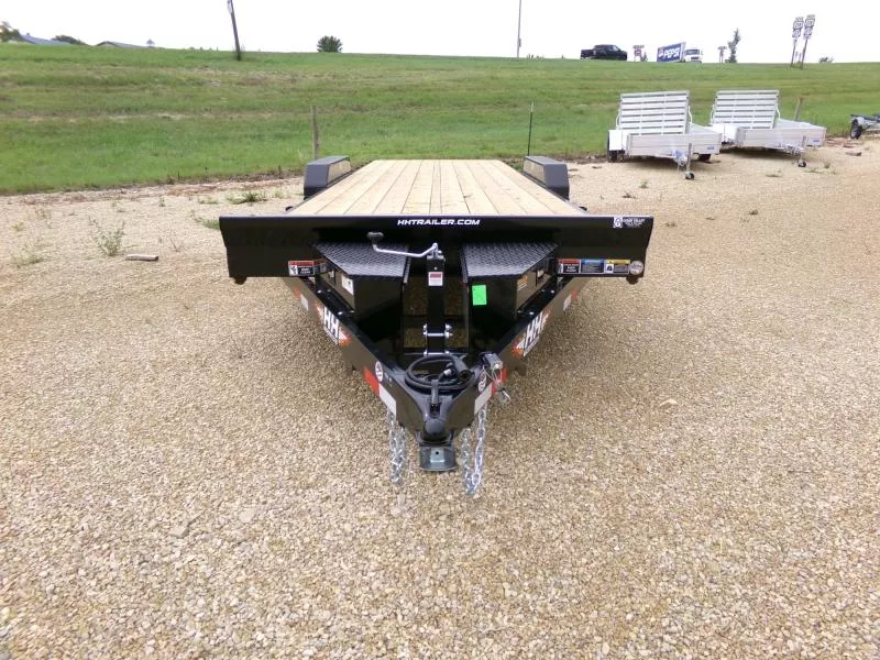 2026 H and H Trailer 82 x 24 Electric Tilt Speed Loader Car Hauler with 10K GVWR-Black Car Hauler