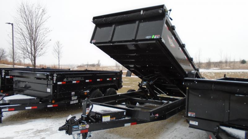 2023 H and H Trailer 83x16 Industrial Dump Trailer 14K Scissor (H8316DBW-B-140) Dump Trailer