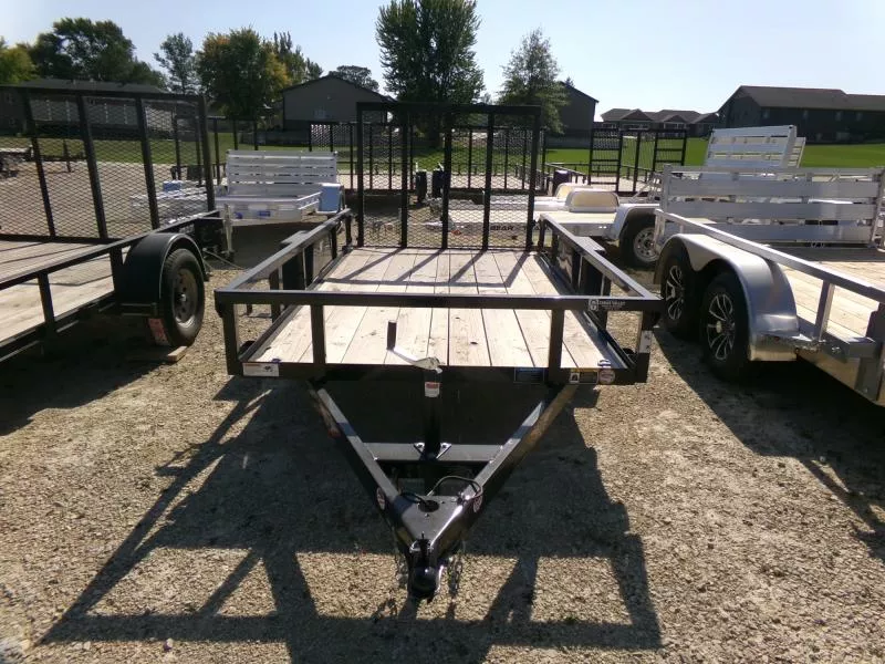 2025 H and H Trailer USED 66" x 10' Rail Side Utility with 2,990 lb. GVWR Tilt Trailer