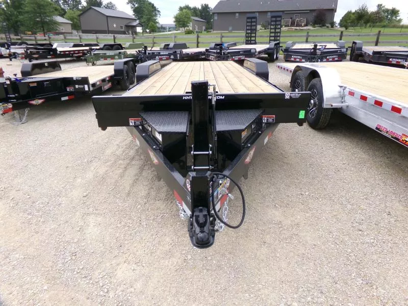 2025 H and H Trailer 82 x 24 Electric Tilt Speed Loader with 14K GVWR, Winch Plate, Removeable Fenders, Hydraulic Jack Car Hauler