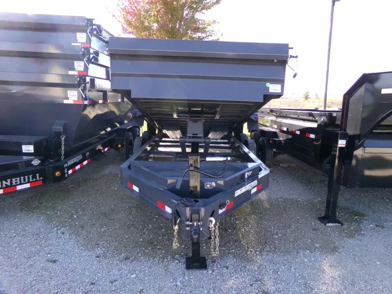 2026 Iron Bull 83 x 16 DWB Dump Trailer, 14,999 GVWR, Gray Dump Trailer