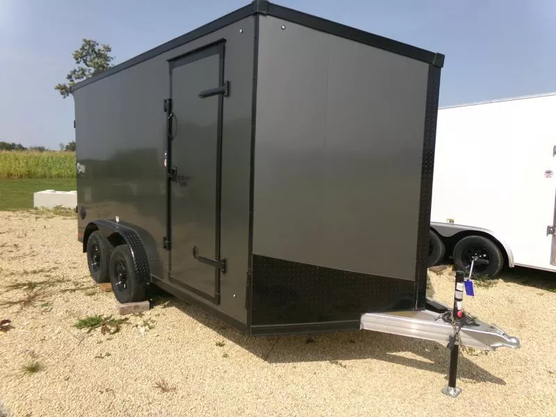 2025 Stealth Trailers 7.5 x 14 x 7 Cobra Enclosed with UTV and Black-out Package, Rear Flare with Loading Lights and Set Back Jack Cargo / Enclosed Trailer