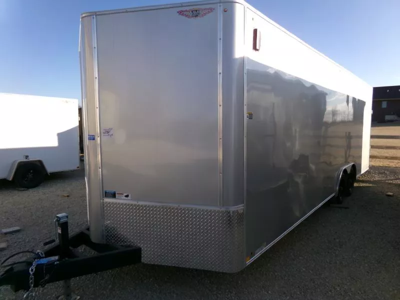2025 H and H Trailer 8.5x24 HH Series Flat Top V-Nose Enclosed Car Hauler Trailer 10K (H10124FTCHV-100) Cargo / Enclosed Trailer