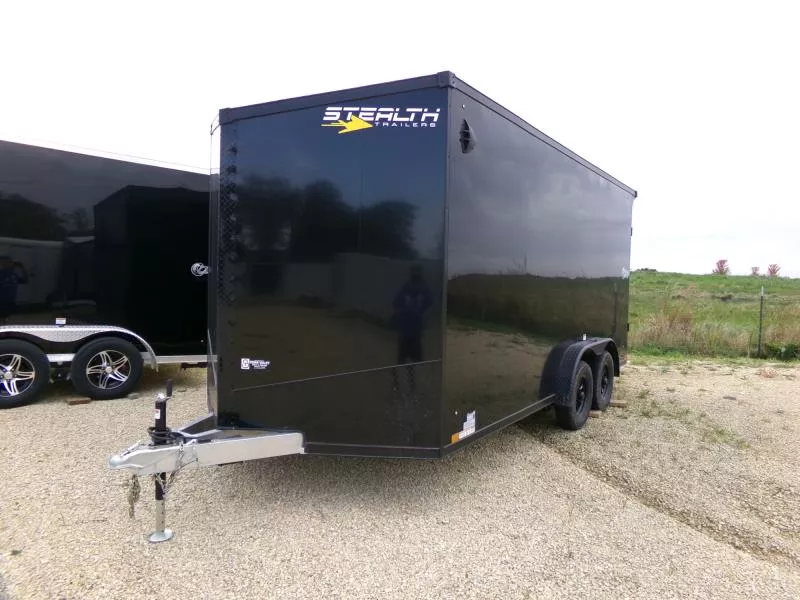 2026 Stealth Trailers 7.5' x 16' x 7' Cobra Enclosed Cargo, Rear Flare with Loading Lights, Rear Stabilizer Jacks, Blackout Package Cargo / Enclosed Trailer