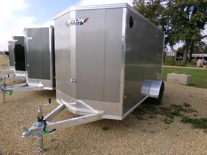 2026 Triton Trailers 6' x 12' x 6'4" XLT Single Axle Cargo-Steel Rims and 2990 lb. GVWR Cargo / Enclosed Trailer