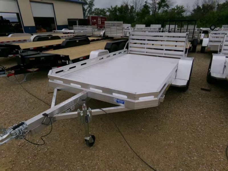 2026 Aluma 77 x 12 Heavy Slotted Single Axle Utility with Bi-Fold Tailgate, 2990lb. GVWR Utility Trailer