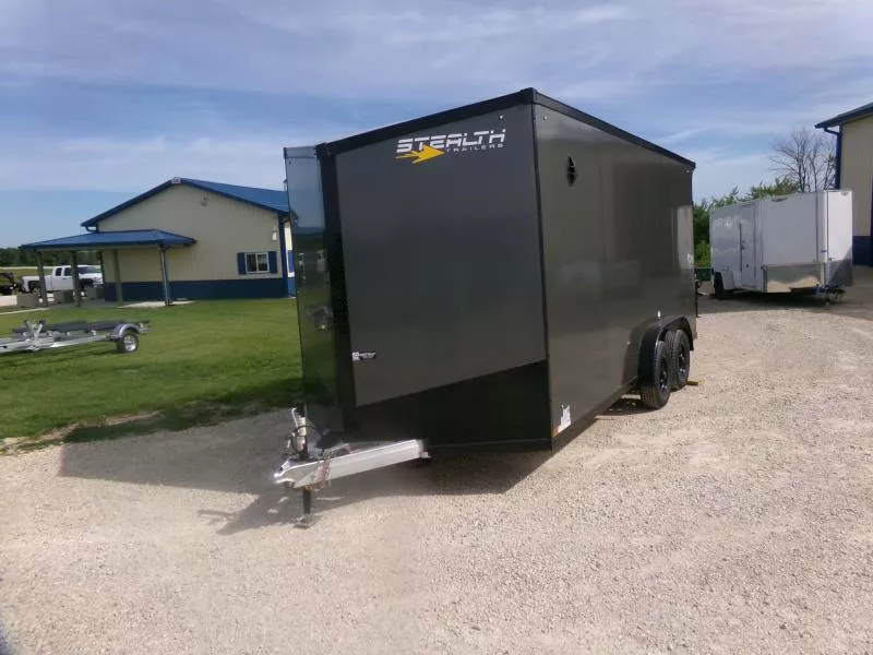 2025 Stealth Trailers 7.5x16x7 Cobra UTV Aluminum Package, Blackout Package, Rear Flare w/ Load Lights Cargo / Enclosed Trailer