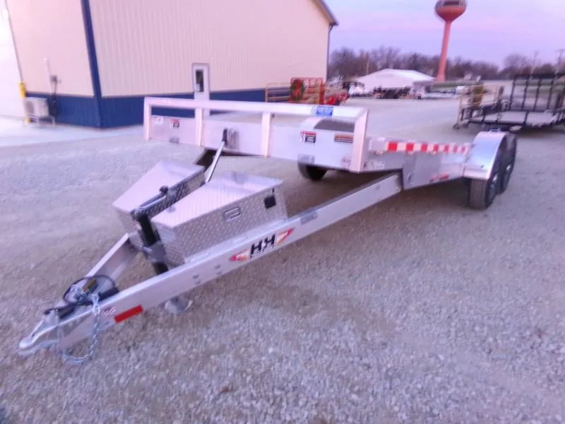 2026 H and H Trailer 82 x 22 Aluminum Electric Tilt Speed Loader with 10K GVWR Car Hauler