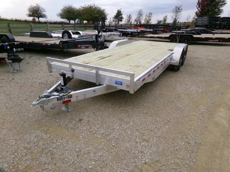 2026 H and H Trailer 82x18+2 Aluminum Car Hauler Trailer  10K Car Hauler