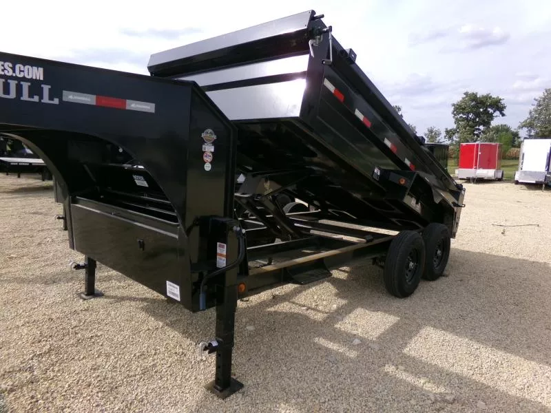 2026 Iron Bull 83 x 14 DTG Gooseneck Dump Trailer 14,999lb. GVWR Dump Trailer