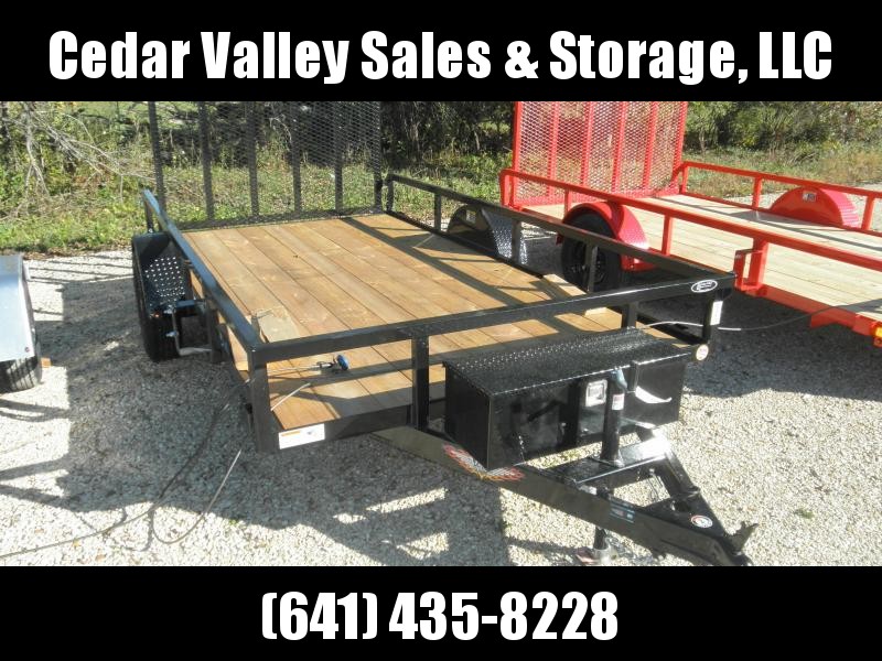 2022 H&H Trailer 76x12 Rail Side Utility Trailer 3K With Toolbox and Aluminum Rims 2022 H&H Trailer 76x12 Rail Side Utility Trailer 3K With Toolbox and Aluminum Rims