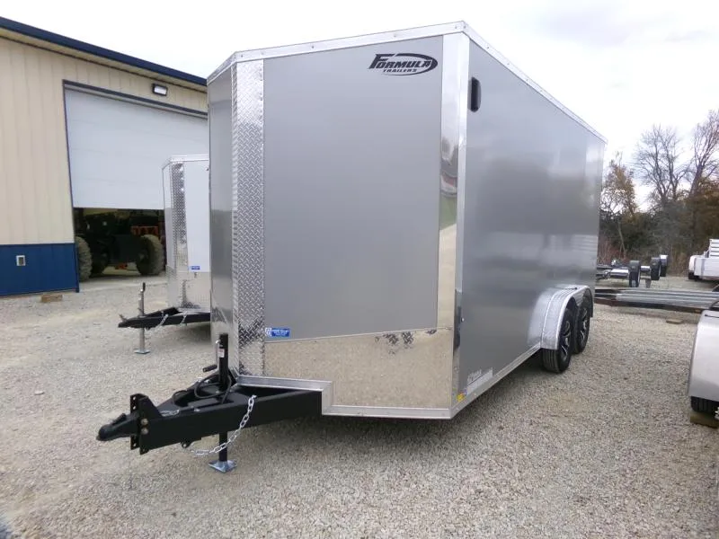 2026 Formula Trailers 7.5 x 16 Conquest Flat Top Slopped V-Nose with 7K GVWR Cargo / Enclosed Trailer