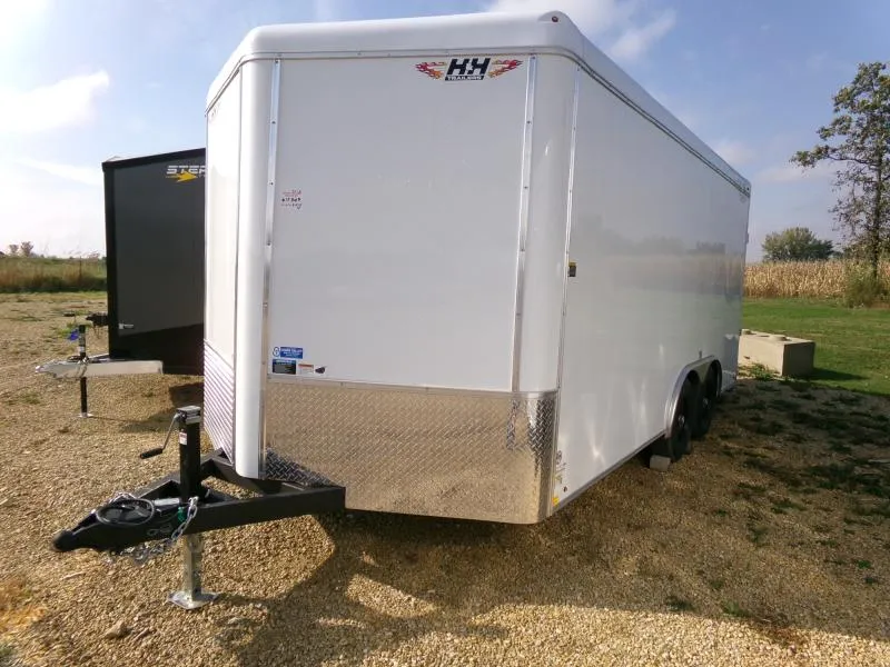 2026 H and H Trailer 8.5' x 16' x 6'6" Round Top V-Nose Enclosed Cargo, 10K GVWR Cargo / Enclosed Trailer