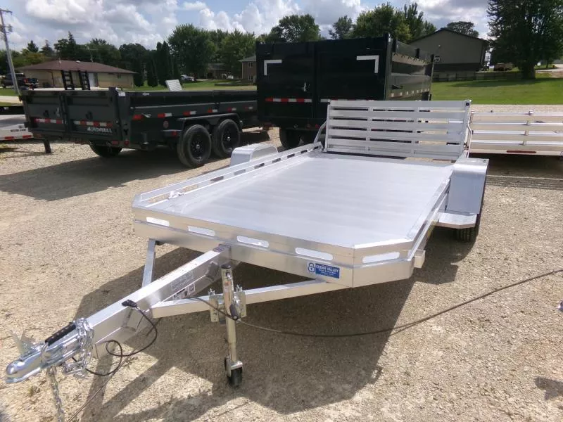 2026 Aluma 77 x 12 Heavy Slotted Single Axle Utility with Bi-Fold Tailgate, 2990lb. GVWR Utility Trailer