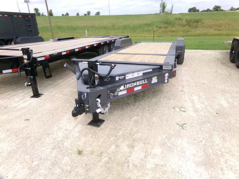 2026 Iron Bull 81 x 22 (16 + 6) TWB Tilt Bed Equipment Trailer, 16K GVWR , Gray Other