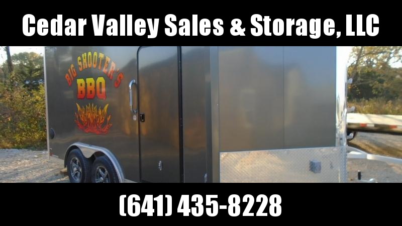 2022 Legend 8X17 Aluminum Cargo with Custom Rotisserie Smoker 2022 Legend 8X17 Aluminum Cargo with Custom Rotisserie Smoker