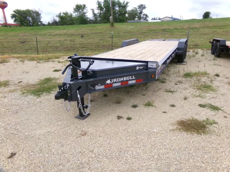 2026 Iron Bull 83 x 24 (21+3) EWB Equipment Trailer, Rampage Ramps, 14K GVWR Car Hauler