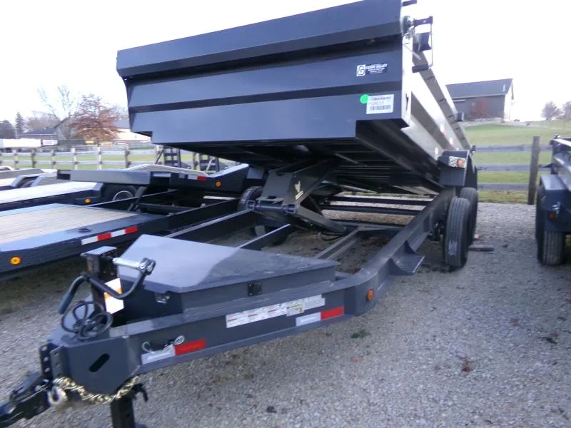 2026 Iron Bull 83 x 16 DWB Dump Trailer, 14,999 GVWR, Gray Dump Trailer