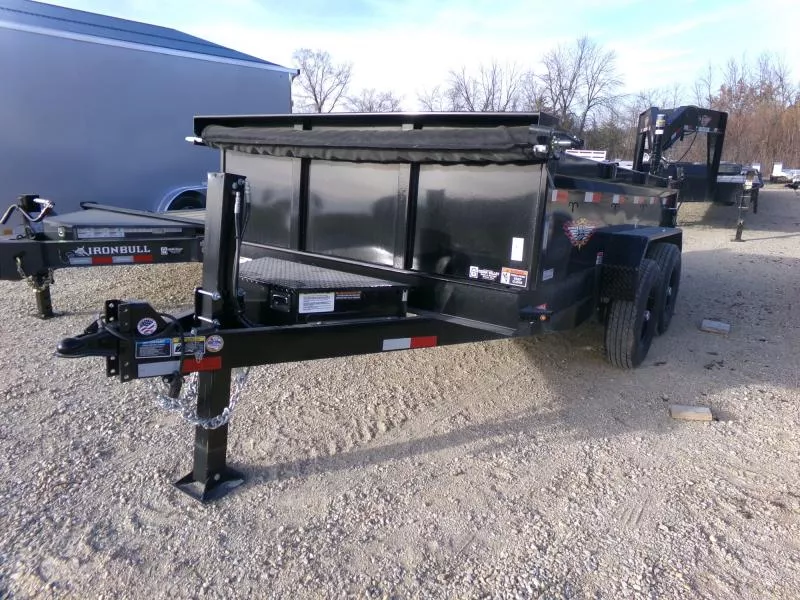 2025 H and H Trailer 83 x 12 Dump with 14K GVWR, Scissor Lift, and Hydraulic Jack Dump Trailer