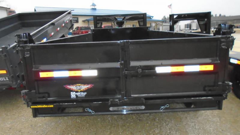 2023 H and H Trailer 83x16 Industrial Gooseneck Dump Trailer 14K Scissor (H8316DBW-GN-140) Other Dump Trailer