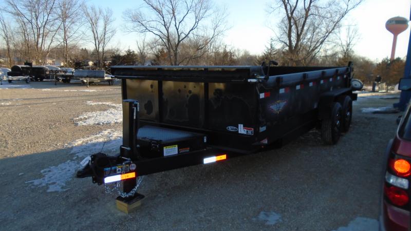 2023 H and H Trailer 83x16 Industrial Dump Trailer 14K Scissor (H8316DBW-B-140) Dump Trailer